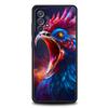 Phone Case for Samsung Galaxy A55 A53 A52 A52S A51 A41 A35 A32 A25 A23 A15 A13 A71 A72 5G Soft TPU Shell Cock Rooster Chicken
