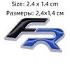 3D Metal FR Logo Badge Sticker Side Fender Rear Trunk Emblem Decal High-Quality Automotive Accessories