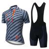 Men Women Cycling Jersey Set Short Sleeve Breathable Quick Dry Compression Fit Bike Wear