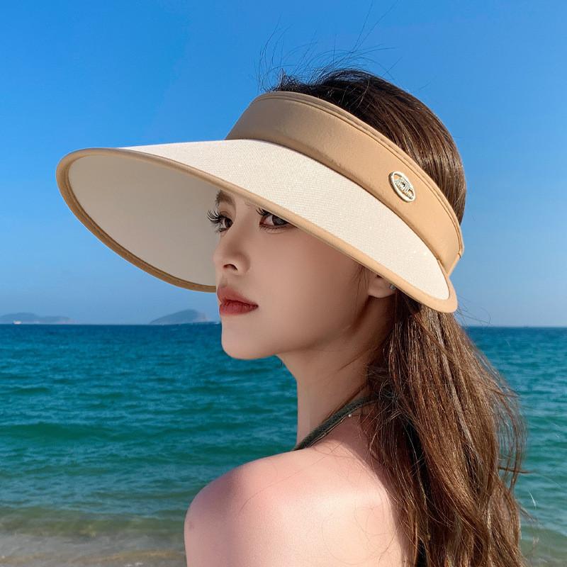 Polyester Sun Hat With Large Brim For Summer Outdoor Sun Protection And Breathability