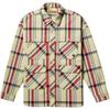 Plaid Collar Long Sleeve Shirt Men Shirts Light-Brown TB0A6J5KA2Q1