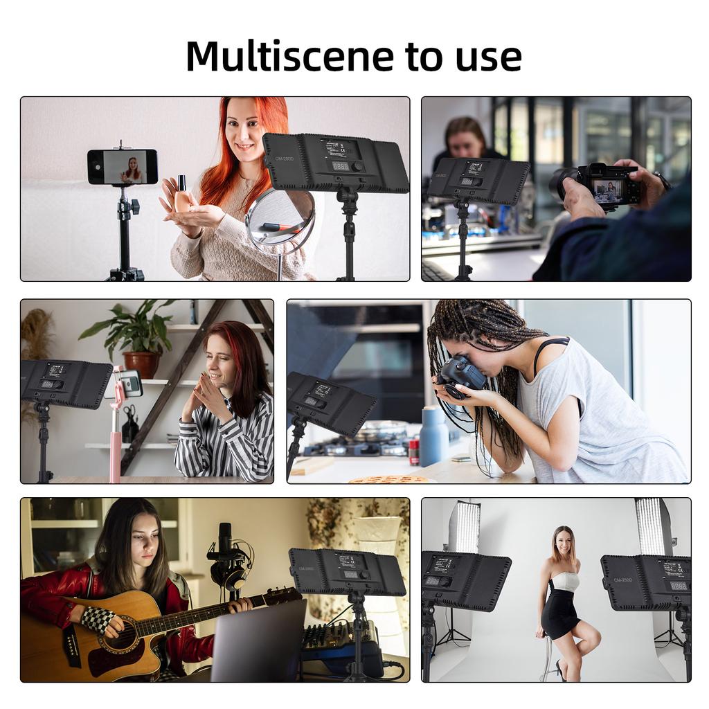 Mini lampa fotograficzna 16 W z możliwością przyciemniania światła LED przenośna lampa Vlog 148 koralików LED bateria serii NP-F