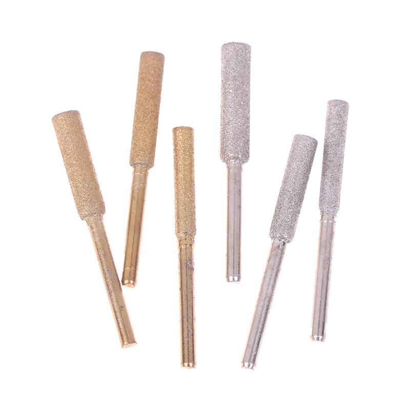 8Pcs Chainsaw Bits Titanium Plated Diamond Sharpener High Hardness Electric Chainsaw File 4/4.8/5.5Mm Chainsaw Sharpener Stone