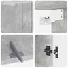 Bathroom Wall Cabinet ZWOLLE Concrete Grey 30 x 31 x 63 cm