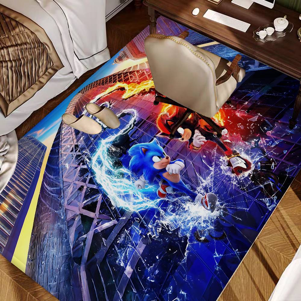 S-Sonics Game Cartoon Floor Mat Cheaper Anti-slip Modern Living Room Balcony Printed Bedside Mats