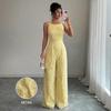 Eleganter schulterfreier Damen-Jumpsuit mit weitem Bein und Trägern - Neue Frühjahrs-/Sommerkollektion