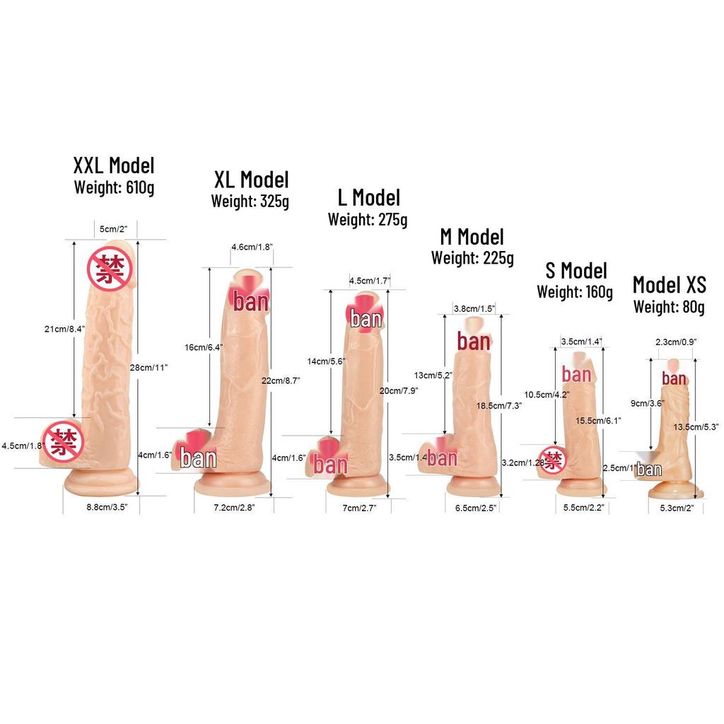Silicon Transparent Colorat Penis Realist Moale pentru Masturbare Feminină
