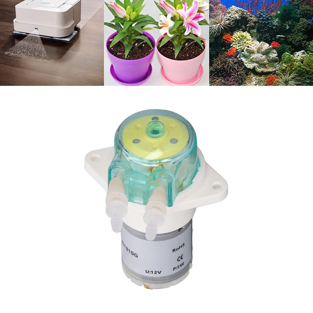 5W Small Peristaltic Pump Low Flow Gear Drive Liquid Transmission Pump for Laboratory Hydroponics 122ML/MIN 12V