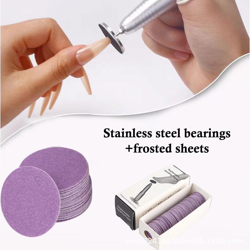 Replaceable Pedicure Disc Sandpaper Polishing Foot Dead Skin Calluse Remover File For Heels Callus Metal Electric Pedicure Tools