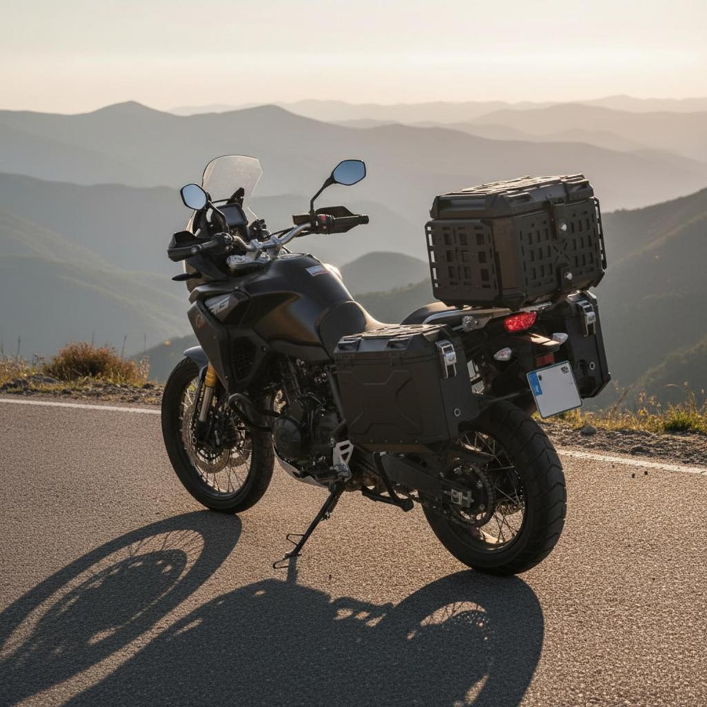 Motorcycle Rear Storage Case Lockable for Adventure Tourers