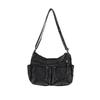 Denim Bag Women's Large Capacity Shoulder Bag Multi-Pocket Commuter Crossbody Bag