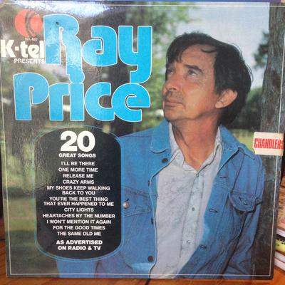 LP Record RAY PRICE - K-Tel Presents Ray Price 20 Great S WC322 K-TEL 1976 Canada Country Used