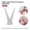 1pc Double-head French Nail Art Magnet Set 3D Cat Magnet Nail Art Gel Polish DIY V-Shaped Effect Manicure Magnetic Tools