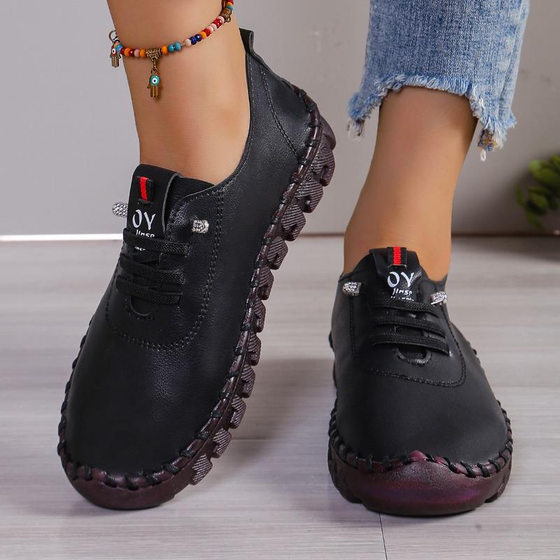 Retro Casual Shoes  Autumn New Roman Soft Sole Breathable and Comfortable Multi-color Plus Size Women's Vulcanized Shoes