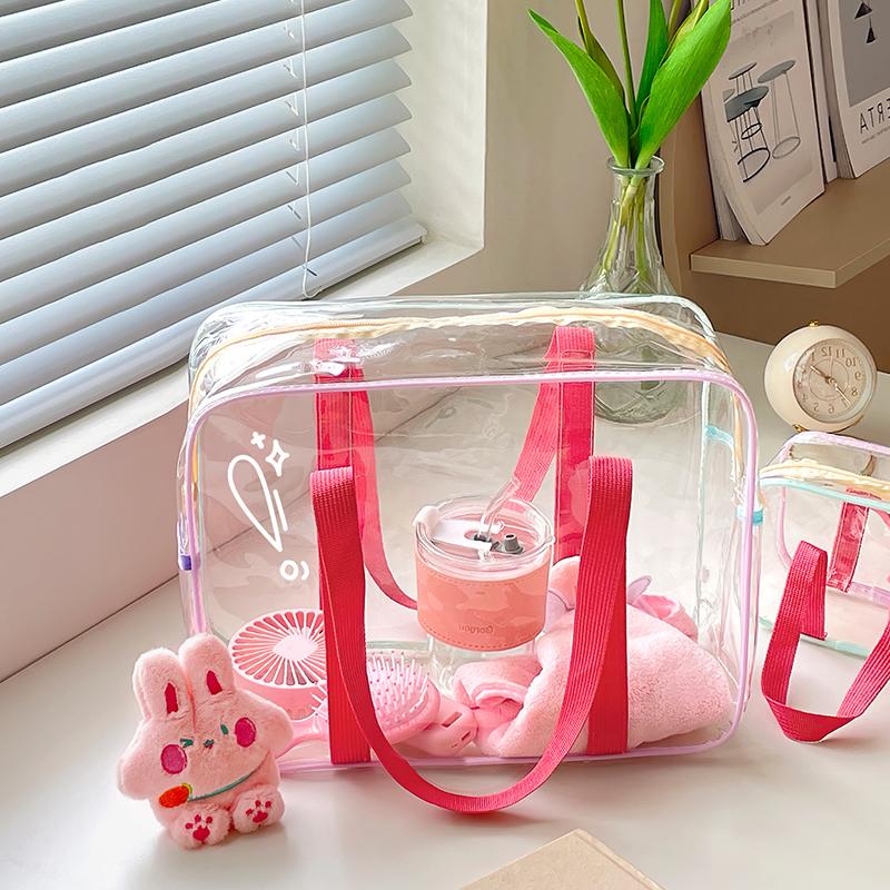 Simple Toiletry Bag Storage Bag Transparent Large Capacity Portable Travel