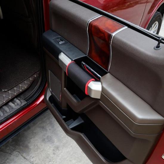 For 2015- Ford F150 F-150 Red Interior Door Handle Protective Cloth Cover 4P