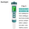 New Blue-tooth 7 in 1 PH/TDS/EC/ORP/Salinity /S. G/Temperature Meter  Water Quality Tester for Drinking Water Aquariums PH Meter