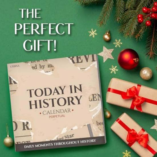 Idag i Historien Evighetskalender Dagliga Världshistoriska Fakta Skrivbordskalender Sida Per Dag Kalender med Historisk Info Gåvor till Historieentusiaster