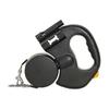 Illuminated Double Retractable Leash for Two Dogs, 360 Anti-Tangle Swivel Strap