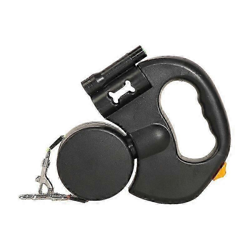 Illuminated Double Retractable Leash for Two Dogs, 360 Anti-Tangle Swivel Strap