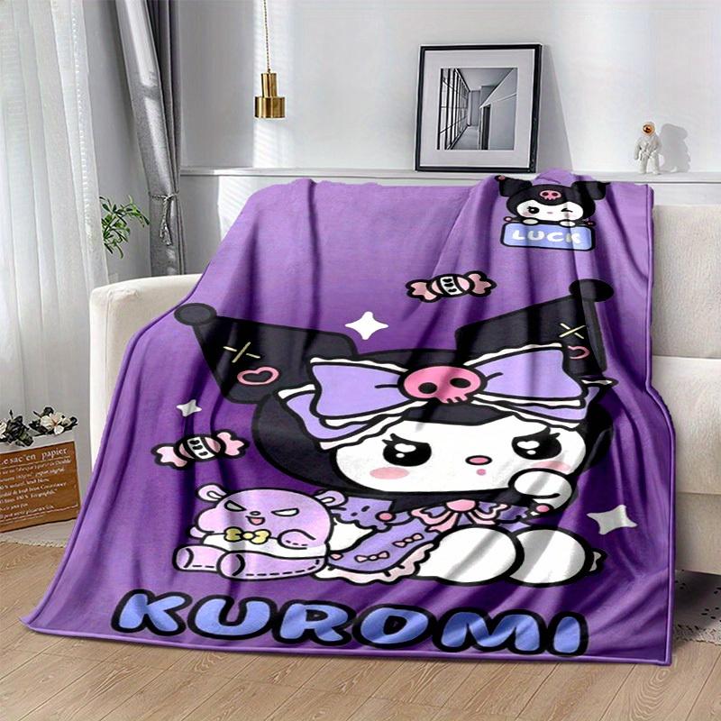 1pc. Cute Halloween Kuromi Patterned Blanket - Perfect for Home Decor, Office Use, Outdoor Activities, and Gif