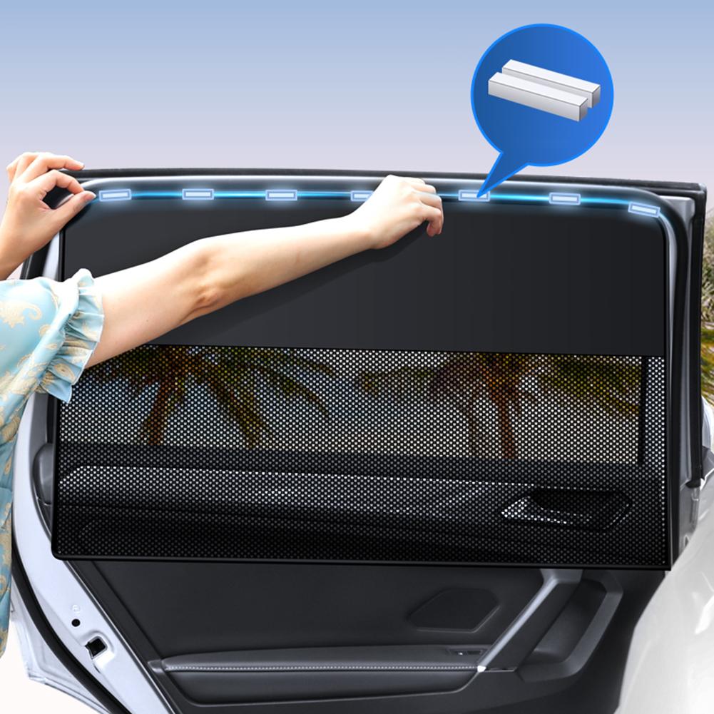 Magnetic Car Sun Shade UV Protection Car Curtain Car Window Sunshade Rear Window Mesh Sun Visor Summer Protection Window Film