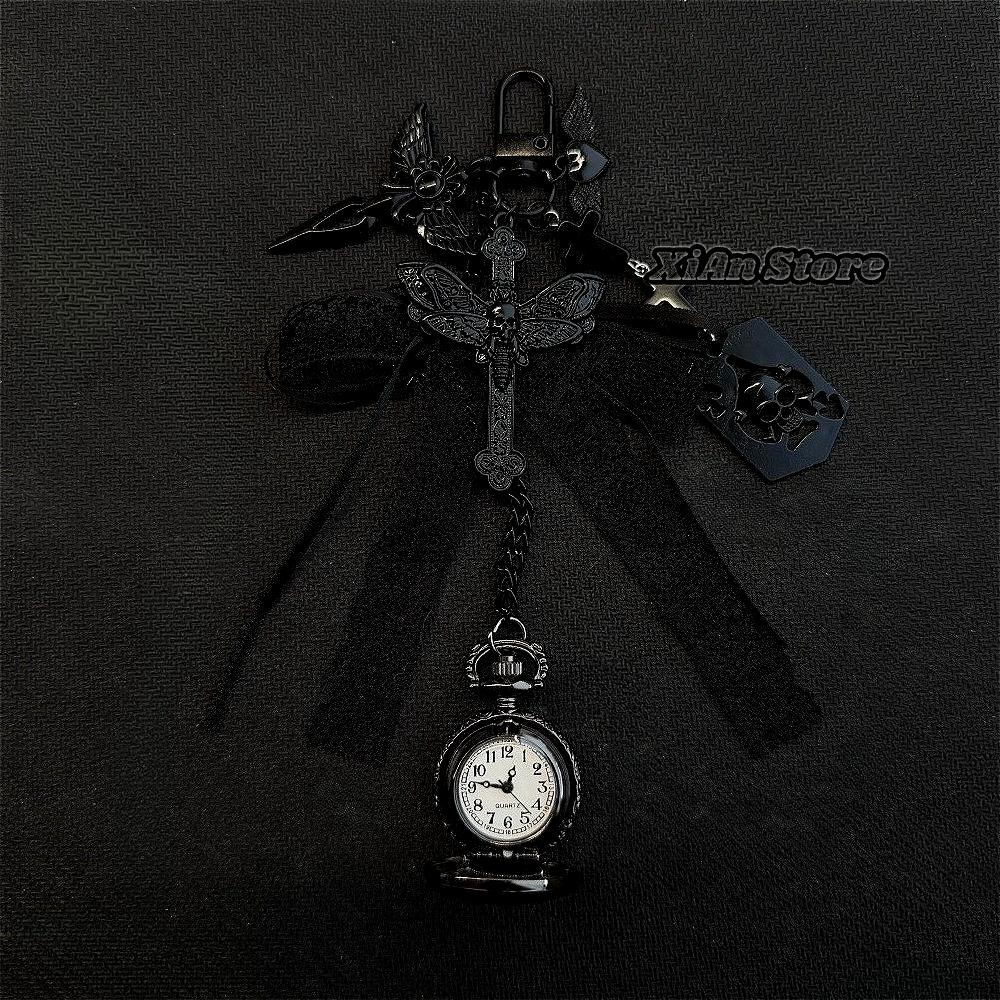 Chaîne de Montre à Gousset Creuse Design Steampunk Horloge Pendentif Collier Vintage Bijoux Montre Hommes Femmes Sac Cadeau Breloque