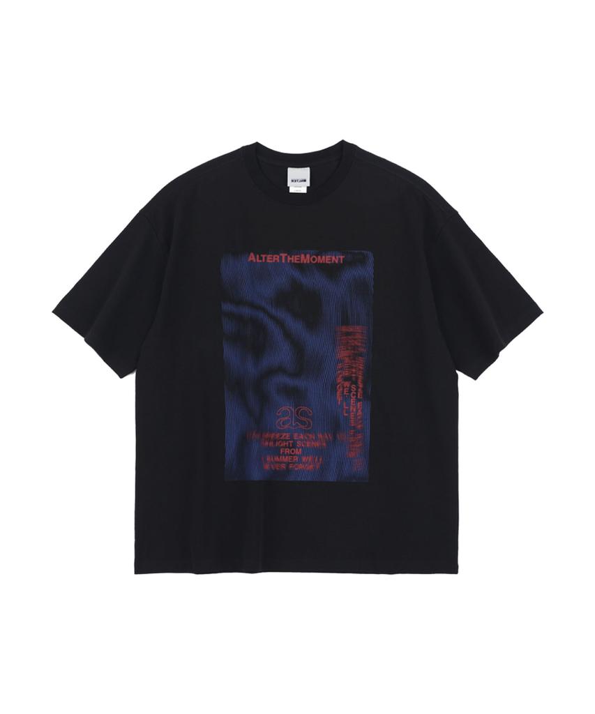 ALTER STUDIO Moment Wave Print T-Shirt_Black