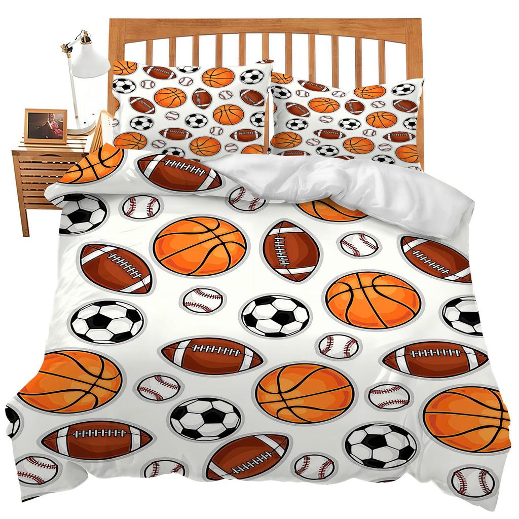 Highland Cattle Three-piece Quilt Cover 3D Digital Printing Bedding Set Farmhouse Bed Cover