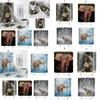 Colorful Elephant Shower Curtain Waterproof Washable Bathroom Decor With 3d Printing And Hooks