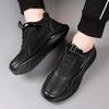Two-layer Cowhide Casual Men's Shoes Fashion Versatile Trend Leather Sports Shoes Outdoor Travel Comfortable Soft-soled Running Shoes