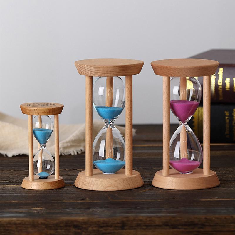 Clessidra per Bambini con Cornice in Legno - Durevole, Antiurto, Decorazione Multicolore Regalo