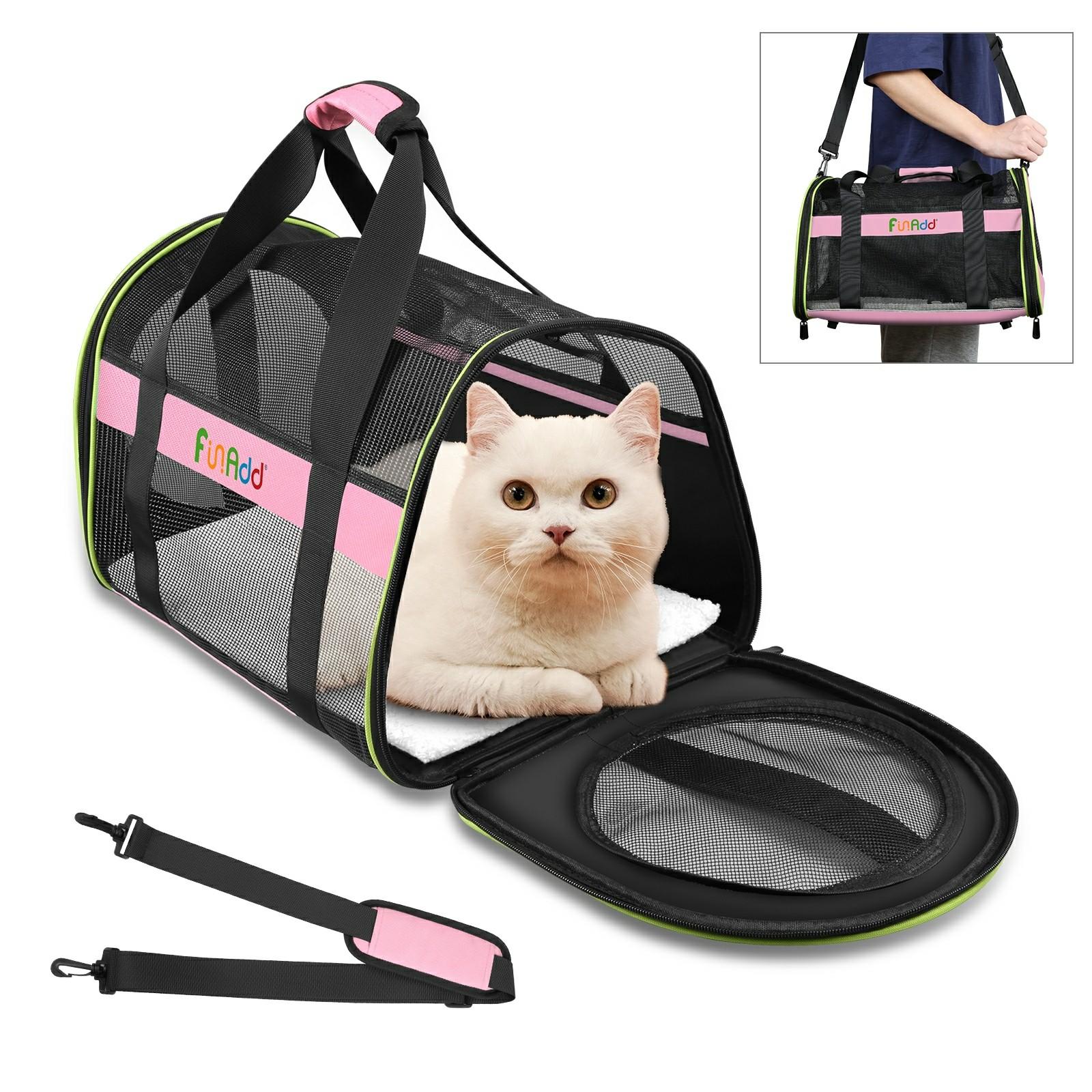 FUNADD FA1001 Breathable Pet Carrier Bag Outgoing Dog Cat Crossbody Tote Bag A