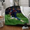 Football Player Action printed flannel breathable and warm blanket, a stylish home gift, suitable for home, office and bedspread use. 0710a4