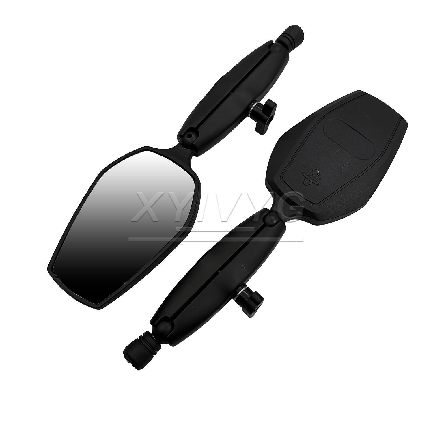 

2pcs Foldable Side Rearview Mirrors For 22MM handlebar Motorcycel Suzuki Yamaha Honda Kawasaki HD E-bike Universal чорний