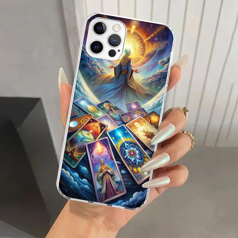 Witch Tarot Card Phone Case for Iphone 17 Air 16 15 Plus 14 13 Mini 12 11 Pro Max 16E 7 8 SE 2020 Soft Funda Print Shell 17 Air