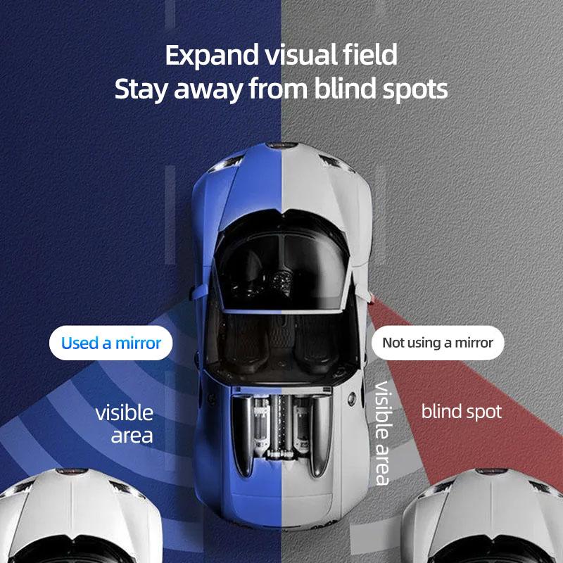 TCJH7 Car Blind Spot Rear View Mirror Auxiliary Reversing Parking For Citroen C4 C3 C5 AIRCROSS C5X e-C4 X e-C3 C-Crosser C-Elysee C1