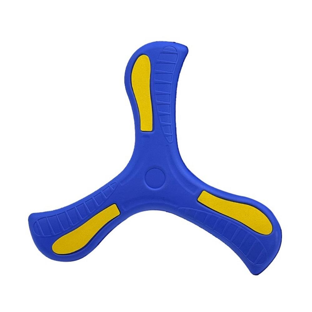 Interactive Luminous Boomerang Soft EVA Three-leaf Cross Flying Disc Flying Rocket Toy  Adult-kids