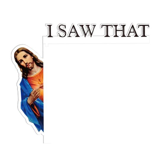 Yousheng Jesus Door Frame Decor Wooden I Saw That Easter Door Corner Decoration Home Door Sitter Corner Ornament Gift for Christian Lovers