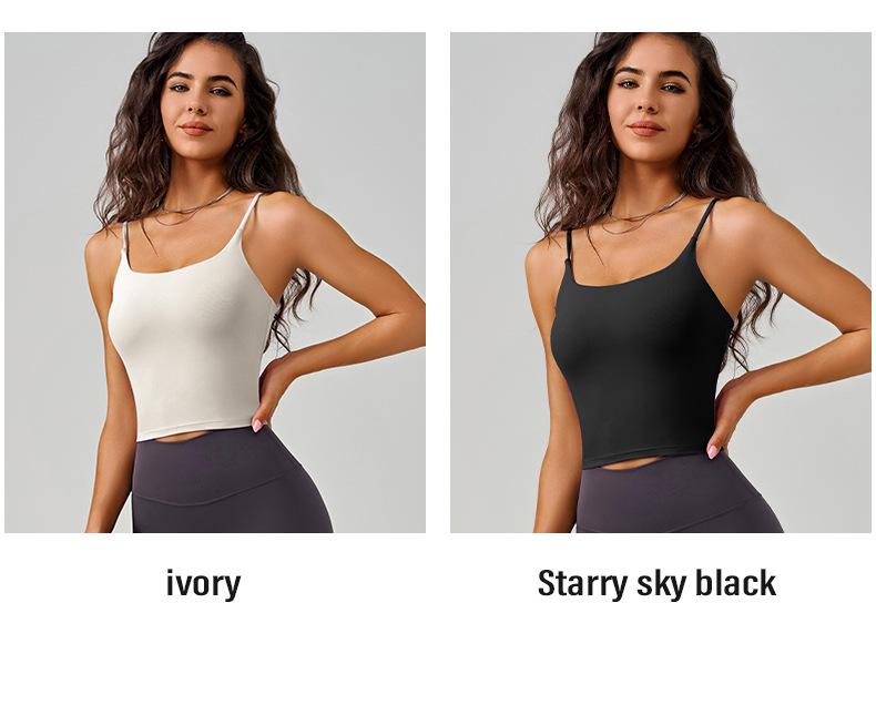 Dammode 2025 Antibakteriell Stötsäker U-rygg Sport Sling Väst