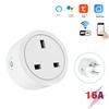 WHD10 UK Plug 16A Tuya WiFi Smart Socket with Electricity Metering Voice / APP Control