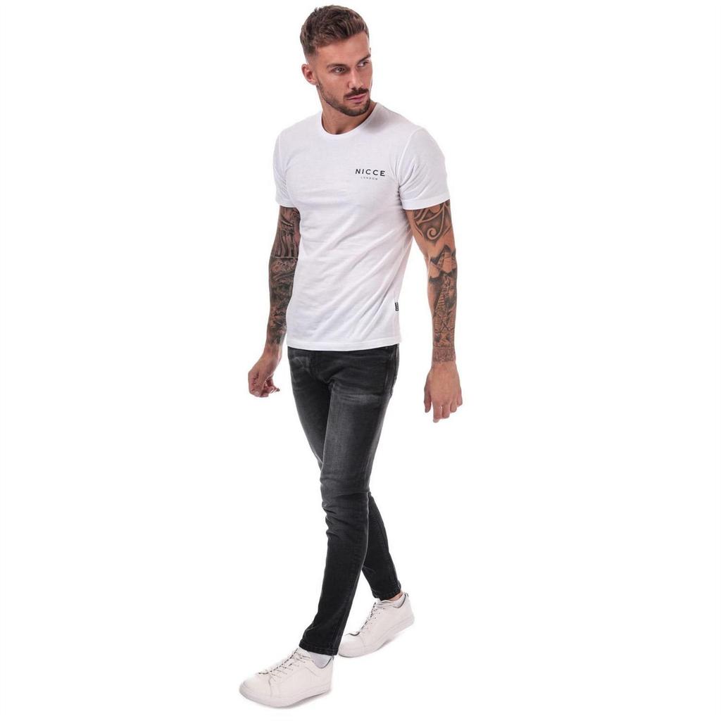 Duck and Cover Mens Maylead Cotton Denim Faded Slim Jeans