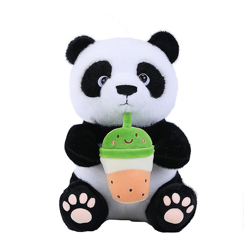 National Treasure Giant Panda Doll Plush Toy Sichuan Tourist Souvenir Doll Milk Tea Red Panda Rag Doll