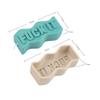 Slogan Letter Waves Candle Silicone Mold DIY Making Geometric Aroma Candle Resin Candle Molds DIY Gift Clay Craft Home Decor