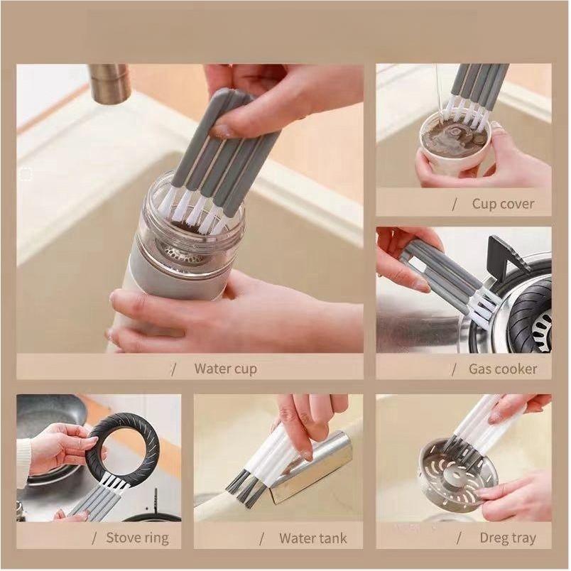 Cup Lid Gap Brush,curving Cleaning Groove Brush