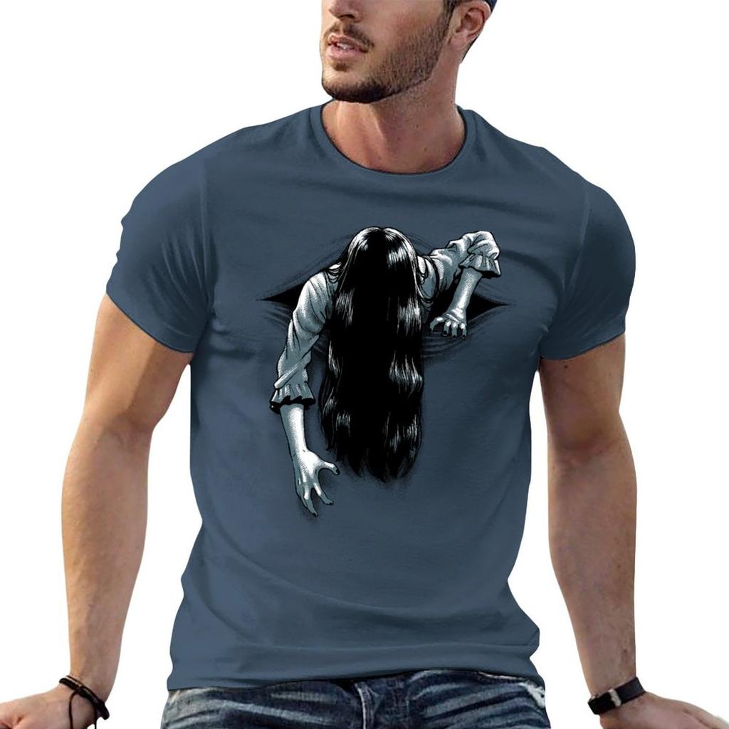 Creepy Ghost Girl Emerging From Your Wherever TShirt Fashion Simple Casual Tee Shirt