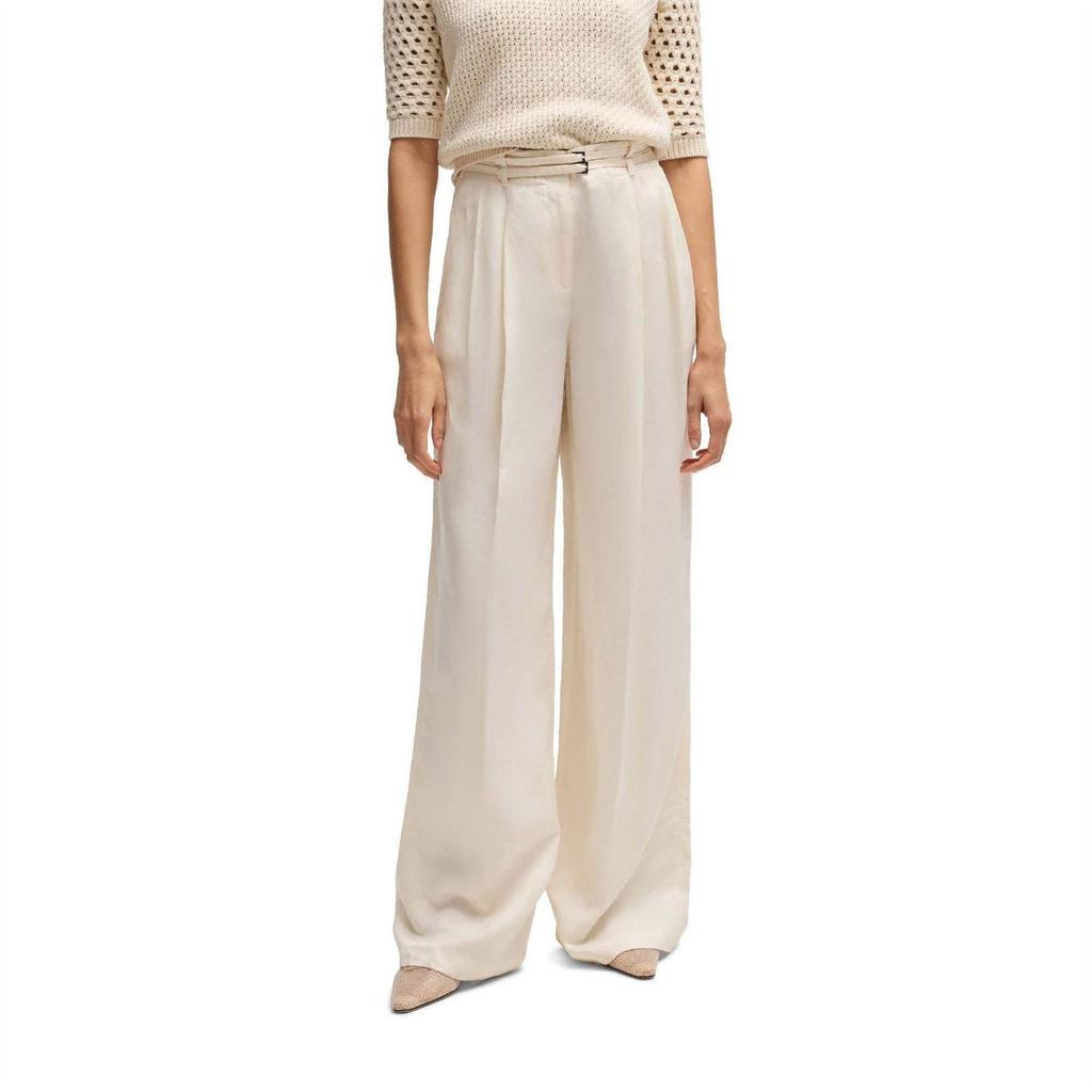 BOSS Womens/Ladies Taualy-W Relaxed Fit Trousers