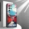 Osaka Tokio Japan Landschaft Weiche Handyhülle für Samsung Galaxy S26 S25 Edge S24 Ultra S23 Plus S22 S21 FE S20 Schwarze Rückseite Sie