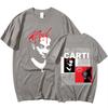Camiseta de Rapper Playboi Carti Música Álbum Whole Lotta Red Camisetas Gráficas Unisex Moda Mujer Hip Hop Camiseta Oversize Streetwear