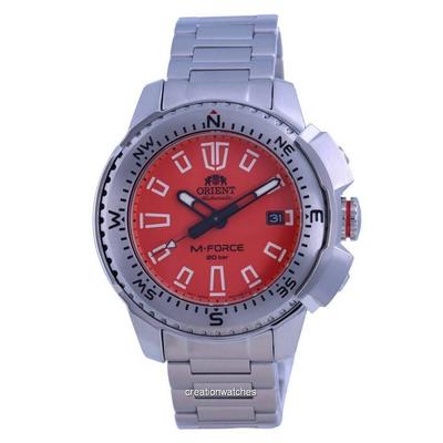 M-Force Orange Dial Stainless Steel Automatic Diver's RA-AC0N02Y10B 200M Herrenuhr